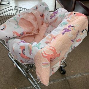 Two in one highchair/cart cover